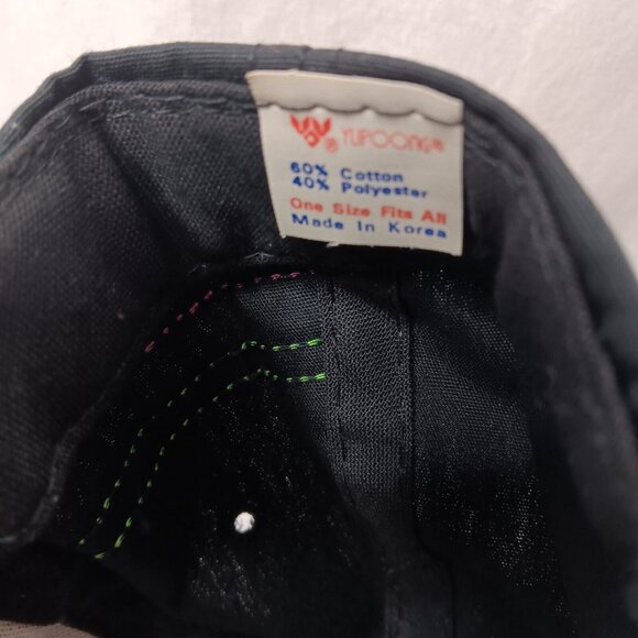 Pocono Raceway 3 Stripe Cap Hat Black Neon Pink Green Canvas Racing Race Vintage - Picture 9 of 13